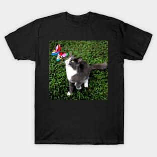 Cat and butterfly T-Shirt